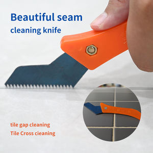 Cuchillo de bolsillo para limpieza de juntas, hoja de acero al carbono, herramienta de construcción de madera, gancho para juntas, grado industrial, para limpieza de huecos de cemento y azulejos - Product Image 2