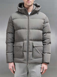 Chaqueta acolchada impermeable con cremallera informal de poliéster grueso y cálido de invierno de alta calidad hecha a medida de fábrica TN para hombre - Product Image 2