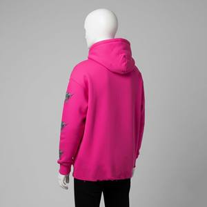 Sweat à capuche surdimensionné pour homme, de haute qualité, écologique et respirant, 500 GSM, doublure 100 % coton, impression personnalisée en relief - Product Image 3