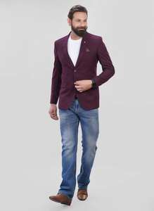 Suministro al por Mayor de Blazers Color Granate Oscuro para Hombre, Chaqueta de Vestir Elegante para Bodas, Disponible a un Precio Accesible - Product Image 2