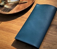 Echtes Leder Vintage-Stil Kellnerbuch Rechnungsmappe Schreibblock Kartenhalter Gästescheck-Präsenter Restaurant-Menümappe