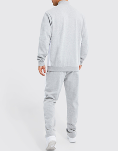 Haute qualité 100% coton hiver décontracté 2 pièces ensemble sweat-shirt et pantalons de survêtement surdimensionnés Logo brodé personnalisé pour le jogging des hommes - Product Image 3
