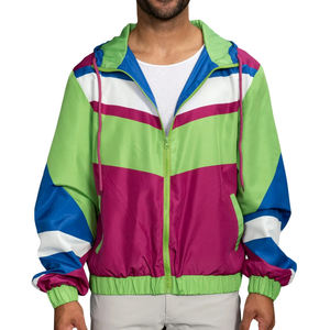 Chaqueta Cortavientos Impermeable Ligera de Estilo Retro, Diseño Unisex de los 80-90, Estilo Casual Colorido, Chaqueta para Exteriores - Product Image 1