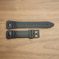 Bracelet de montre intelligent unisexe 3122 noir en caoutchouc sport avec boucle en aluminium, respirant, étanche, souple et réglable