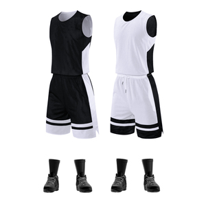 Uniforme de basket-ball en polyester respirant de haute qualité pour l'été, à vendre, dernier design, sur mesure, couleur unie, vêtements tendance - Product Image 3