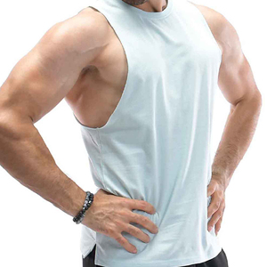 100% Cotton Casual Knitted Men's Tank Top Eco-Friendly Quick Dry Breathable Lightweight Fitness Wear Custom <b>Logo</b> Customized - Product Image 2