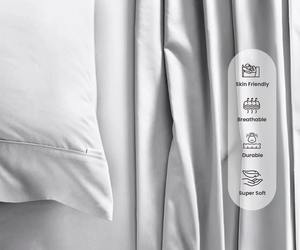 ผ้าปูที่นอนคิงไซส์ ผลิตในอินเดีย เนื้อผ้านุ่ม 100% ผ้าฝ้าย สำหรับใช้ในบ้าน โรงแรม และโรงพยาบาล มีจำหน่ายสำหรับส่งออก - Product Image 6