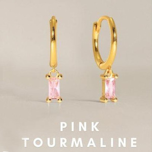 Emerald <b>Drop</b> Dangle Hoop <b>Earrings</b> - 925 Sterling Silver Baguette Shape Gemstone <b>Earring</b>, Faceted Birthstone Women Jewelry - Product Image 5