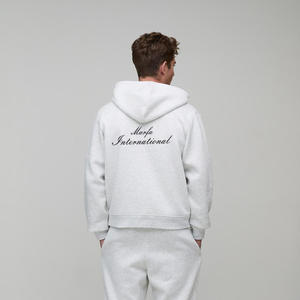 Sudadera con Capucha y Cierre de Cremallera Unisex de Alta Calidad OEM, 360g, Color Sólido, Personalizada con Impresión, para Otoño - Product Image 2