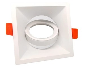 Bordo inclinabile quadrato bianco GU10 incluso (F-Bright 2803059) - Product Image 1