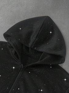 Alta calidad personalizar diseñador pulóver personalizado Rhinestone sudaderas con capucha Streetwear transpirable hombres sudaderas con capucha - Product Image 3