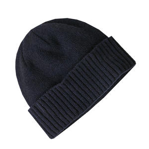 หมวกบีนนี่ผ้าขนสัตว์สไตล์ลำลอง สีดำ ขนาดสั่งทำได้ เหมาะสำหรับชายหาด ธุรกิจ และกิจกรรมต่างๆ ผลิตจากวัสดุที่ยั่งยืน - Product Image 2