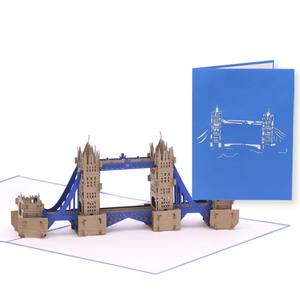 Tarjeta Pop-Up 3D Colorida de la Torre de Londres, Tarjeta de Felicitación de Inglaterra, Tarjeta Pop-Up 3D Hecha a Mano, Tarjeta de Felicitación Hecha a Mano - Product Image 3