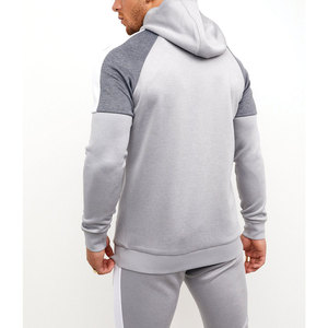 Tenue de survêtement décontractée pour hommes avec veste zippée et pantalon à taille élastique, parfaite pour l'entraînement sportif de jogging OEM - Product Image 2