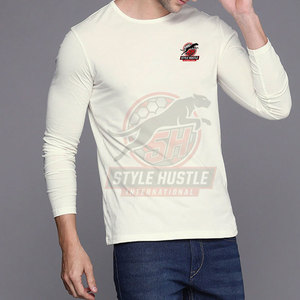 Camisetas de Manga Larga para Hombre de Color Sólido a Bajo Precio, Camisetas de Manga Larga para Hombre al por Mayor, Camisetas de Manga Larga para Hombre Recién Llegadas - Product Image 3