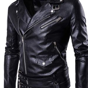 เสื้อแจ็กเก็ตหนังของผู้ชายแบบพรีเมี่ยม-หนังวัว100%-คุณภาพสูงสไตล์มอเตอร์ไซด์ที่ทนทาน - Product Image 6