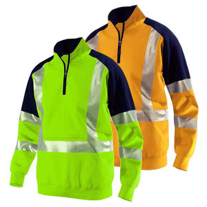 Alta visibilidad seguridad reflectante logotipo personalizado Hi Vis manga larga trabajo Polo al por mayor logotipo personalizado - Product Image 4