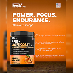 AMERICAN POWERVANCE PRE-ENTRENAMIENTO POWER FOCUS ENDURANCE TODO EN UNO Polvo Instantáneo para Adultos - Product Image 1