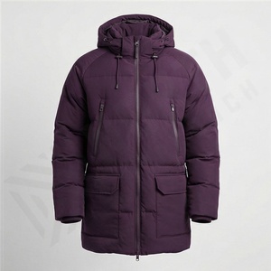 Veste parka matelassée à capuche pour homme en gros, imperméable, vêtements d'extérieur d'hiver, manteau chaud de haute qualité, design personnalisé, coupe-vent thermique - Product Image 1