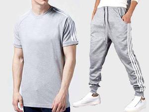 Pantalon de jogging de gym décontracté pour hommes, pantalon long en velours côtelé de grande taille avec fermeture à cordon brodé, léger, moyen - Product Image 5