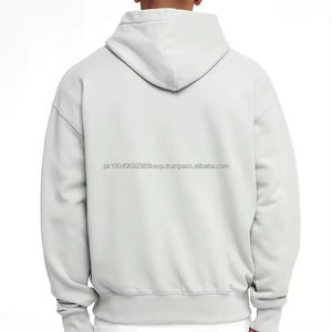 Sudadera con Capucha Extra Grande de Estilo Holgado con Hombros Caídos, Sudadera Corta de Algodón Y2K para Hombre, Sudadera con Capucha Personalizada de Alta Calidad - Product Image 4