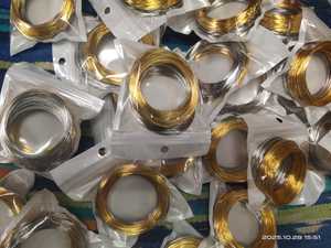 Hilo de Bisutería Dorado de 2.5 Pulgadas y 0.6mm de Grosor, para Hacer Pulseras y Bisutería, en Caja, Modelo Jaunty F1036, Gran Venta - Product Image 5