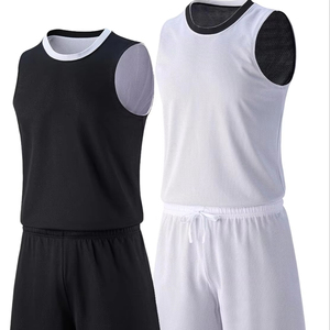 ชุดกีฬาบาสเกตบอลคุณภาพระดับมืออาชีพชุดเครื่องแบบระบายอากาศออกแบบโลโก้ตามสั่งมีดีไซน์ใหม่ - Product Image 1