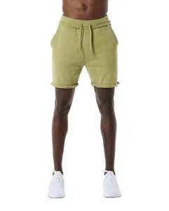 Pantalones cortos lavados de algodón para hombre, ajuste a la moda, proveedor de diseño personalizado OEM, pantalones cortos lavados con ácido de estilo retro, fabricante de ropa de calle para hombre - Product Image 6