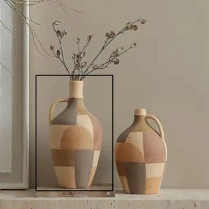 Vase blanc rond à double poignée latérale pour un décor élégant avec un long affichage d'événement parfait pour les mariages et le style de la maison - Product Image 6