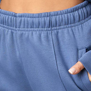 2024 vente en gros femmes haute qualité survêtement pantalon pantalon de survêtement avec poches latérales taille élastique ajuster pantalon de survêtement - Product Image 3