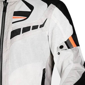 Veste de moto imperméable et coupe-vent en cuir et textile, vêtements de sport grande taille avec évents et doublure amovible - Product Image 6