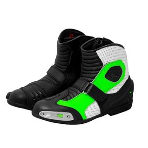 HOMME HIGH TECH CUIR NOIR MOTO MOTO BOTTES DE COURSE CE CHAUSSURES DE SPORT - Product Image 4