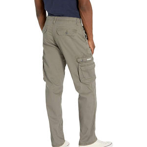 Pantalon cargo léger pour homme, taille élastique, respirant et multi-poches, coupe droite, pantalon cargo pour homme pour le travail en extérieur, vêtements d'aventure - Product Image 3