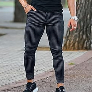 Pantalones de Hombre de Color Sólido, Corte Ajustado, Pantalones Clásicos de Alta Calidad para Primavera y Otoño, Cargados por Dress Sports - Product Image 4