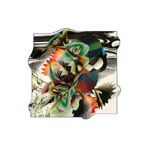 Off-White Floral Pattern <b>Square</b> <b>Scarf</b>-Lightweight Viscose Summer Accessory - Product Image 1