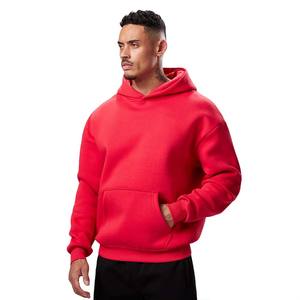 Sweat à capuche thermique d'hiver pour homme, haute qualité, épaules tombantes, respirant, 100% coton polaire, logo brodé personnalisé - Product Image 1