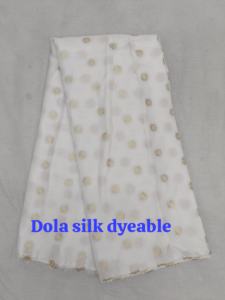 Dola Silk dyeable butta ผ้าเย็บปักถักร้อยที่มีคุณภาพดีที่สุด - Product Image 4