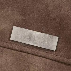 Veste en cuir pour homme, style motard, à capuche, logo sur le devant, en toile, vente en gros, design luxueux, cuir souple, vente chaude - Product Image 6