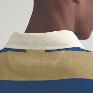 Camiseta de rugby profesional transpirable y personalizada para hombre, con tela de algodón, para uniformes de equipo y eventos promocionales. - Product Image 4