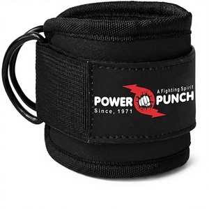 Sangles de cheville pour les exercices de kickbacks sur machine à câbles, les entraînements des fessiers et les exercices du bas du corps - Sangles de jambe réglables avec rembourrage en néoprène - Product Image 1