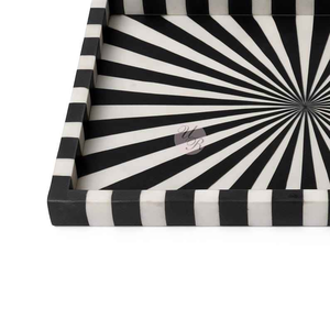 Bandeja de servir con incrustaciones de hueso, la mejor bandeja de servir india de Barkah Star, plato para servir. - Product Image 3