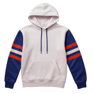 Sweat à capuche en molleton de coton 100% pour hommes, confortable et respirant, saison d'automne, teint en couleur unie, fabriqué au Pakistan - Product Image 6