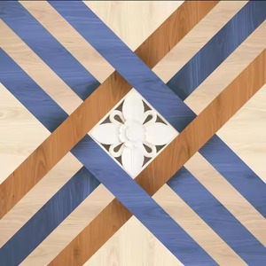 กระเบื้องพื้นลายไม้เซรามิกขนาด400x400มม. กระเบื้องประสานสำหรับใช้ในบ้านและห้องนอน - Product Image 4