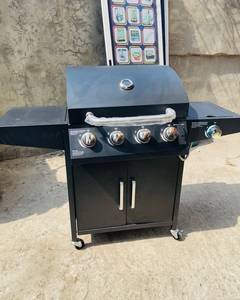 Parrilla de Gas Propano de 5 Quemadores, Parrilla Portátil con Carrito, Cocina para Asados al Aire Libre con Encendido Automático y Dispositivo de Seguridad de Llama - Product Image 5