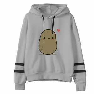 Sudadera informal de manga larga con estampado a rayas para mujer, pulóver, blusa, sudaderas con capucha - Product Image 3