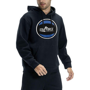 Vente en gros de sweat à capuche pour homme en coton 100% premium poids lourd conception de logo personnalisé sweats à capuche brodés et teints en coton à bas prix - Product Image 3
