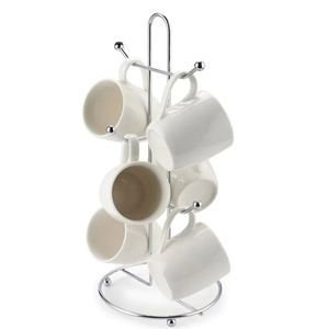 Elegant metal mug holder coffee mug holder for home kitchenware hotel <b>tabletop</b> kitchen counter made in india wholesale hot sell - Product Image 5