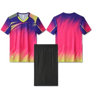 Ensemble de maillot de football, 100% polyester, haute qualité, respirant, séchage rapide, antibactérien, léger, short - Product Image 5