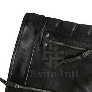 Chaleco de Cuero para Hombre, Estilo Urbano de Invierno, Transpirable, con Cuello en V, Moda Urbana - Product Image 5