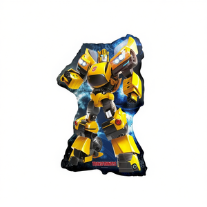 Globo de Aluminio Transformers Bumblebee 74X49Cm, Decoración para Fiestas, Bolsa de 2 Piezas - Product Image 2